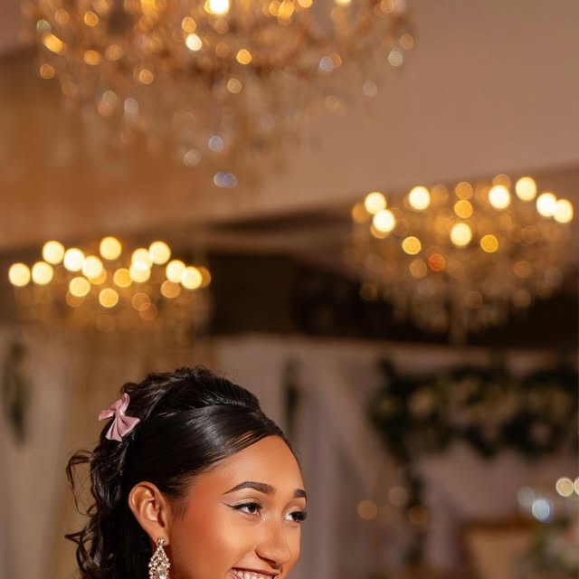 Quinceañera portrait from Nencini Ballroom Instagram feed